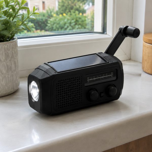 Wind-up emergency radio