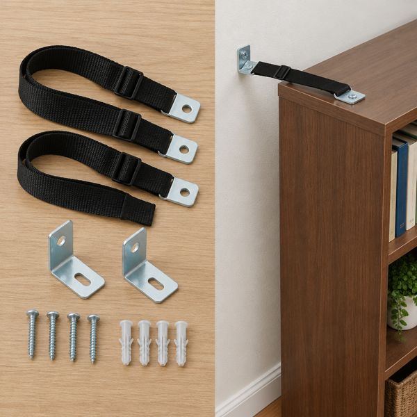 Furniture wall straps